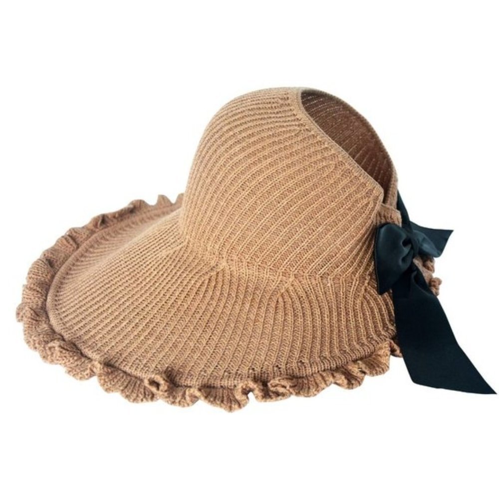 WOMENS Foldable Sun Hats Khaki
